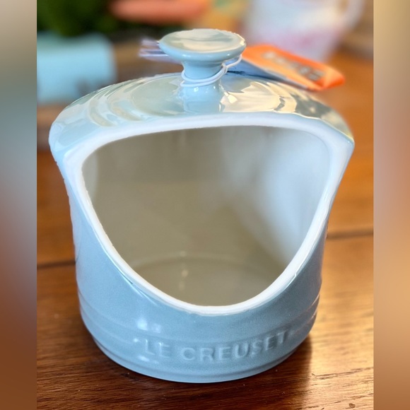 Le Creuset Kitchen Nwt Le Creuset Pale Blue Stoneware Salt Crock